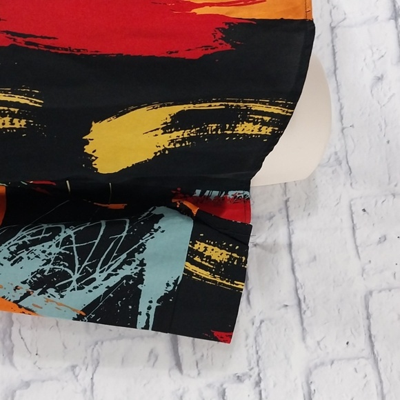 Duolin Artsy Top Button Down Long Sleeve Sz S - Picture 3 of 5